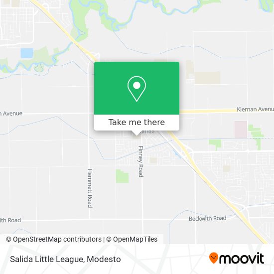 Salida Little League map