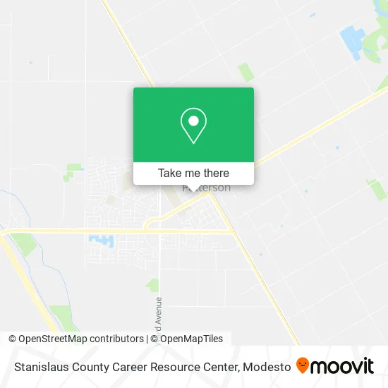 Stanislaus County Career Resource Center map
