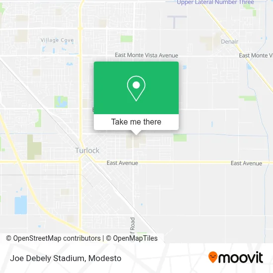 Joe Debely Stadium map