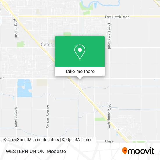 WESTERN UNION map