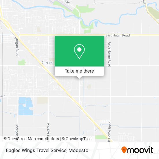 Eagles Wings Travel Service map