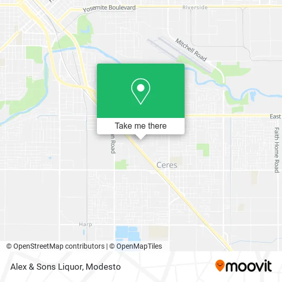 Alex & Sons Liquor map