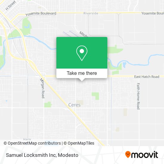 Mapa de Samuel Locksmith Inc