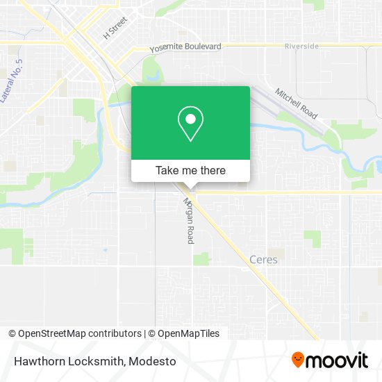 Hawthorn Locksmith map