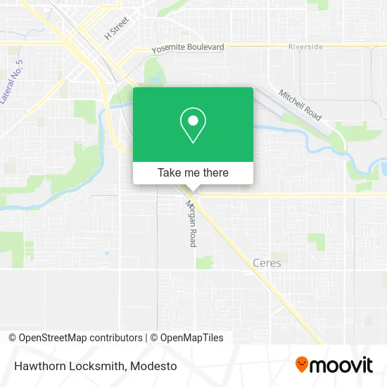Hawthorn Locksmith map