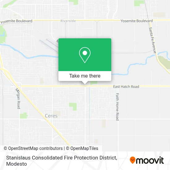 Stanislaus Consolidated Fire Protection District map