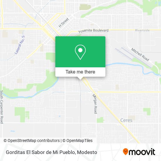 Mapa de Gorditas El Sabor de Mi Pueblo