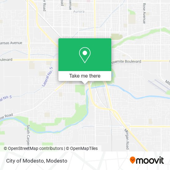 Mapa de City of Modesto