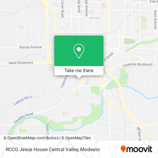 RCCG Jesus House Central Valley map