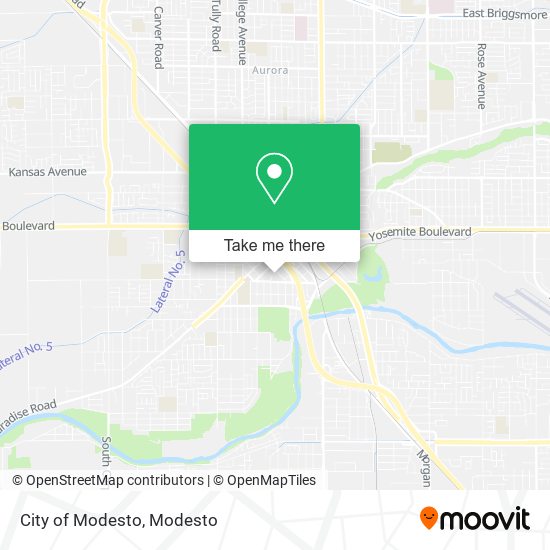 City of Modesto map