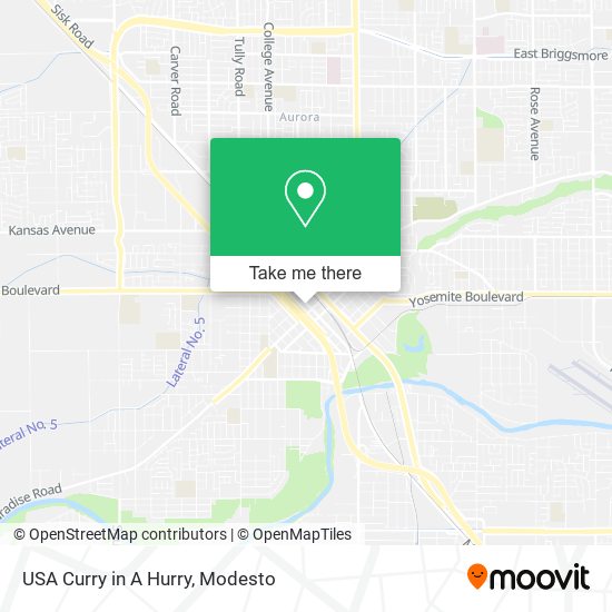 USA Curry in A Hurry map