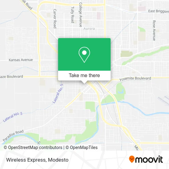 Wireless Express map