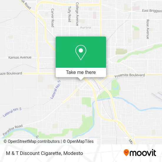 M & T Discount Cigarette map