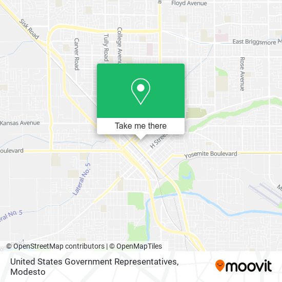 Mapa de United States Government Representatives