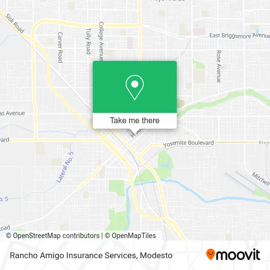 Mapa de Rancho Amigo Insurance Services
