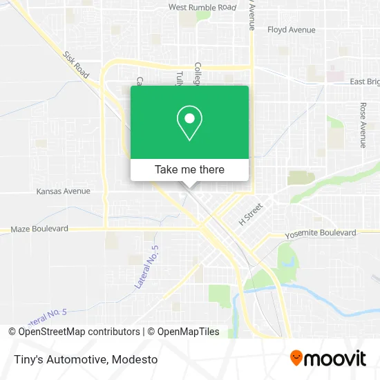 Tiny's Automotive map