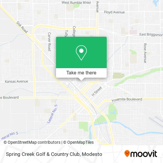 Spring Creek Golf & Country Club map