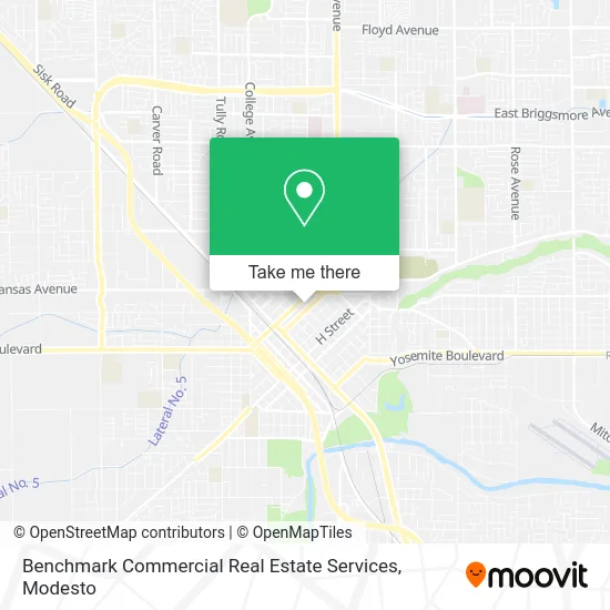 Benchmark Commercial Real Estate Services map