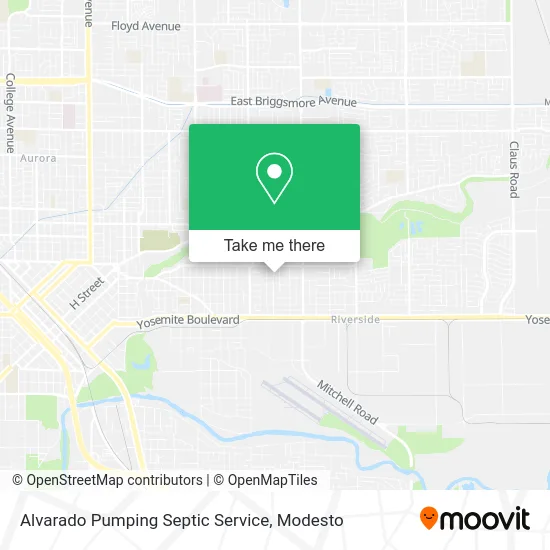 Alvarado Pumping Septic Service map