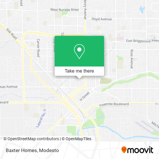 Baxter Homes map