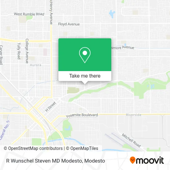 R Wunschel Steven MD Modesto map