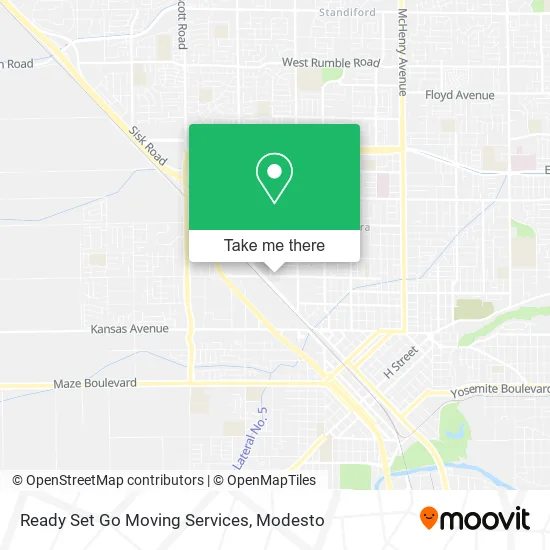 Mapa de Ready Set Go Moving Services