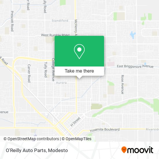 O'Reilly Auto Parts map