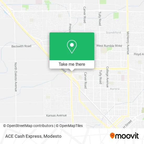 ACE Cash Express map