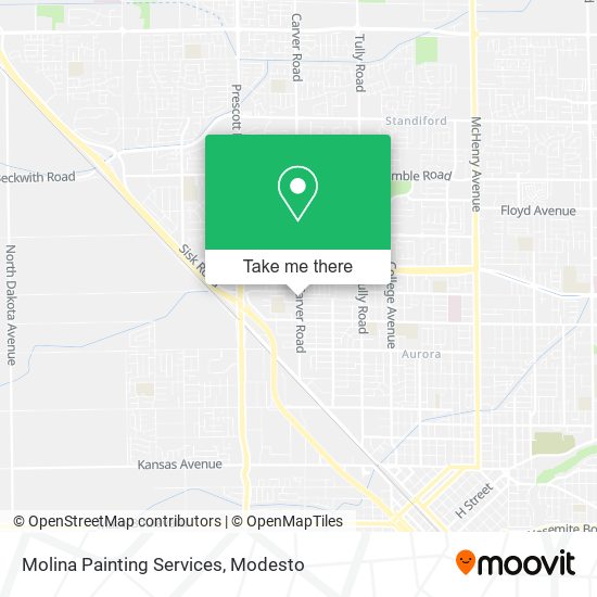 Molina Painting Services map