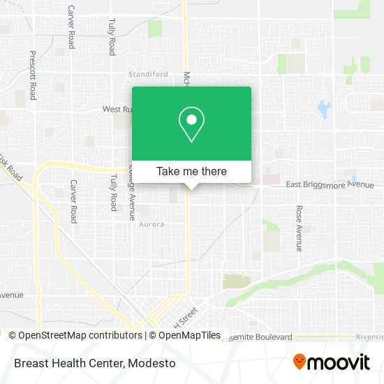 Mapa de Breast Health Center
