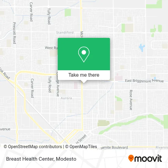 Breast Health Center map