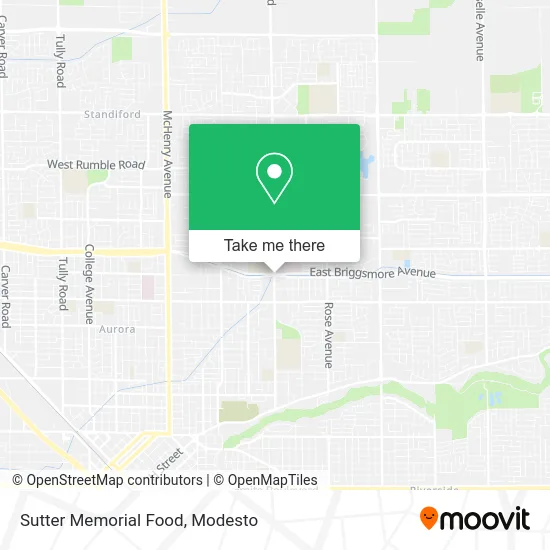 Sutter Memorial Food map