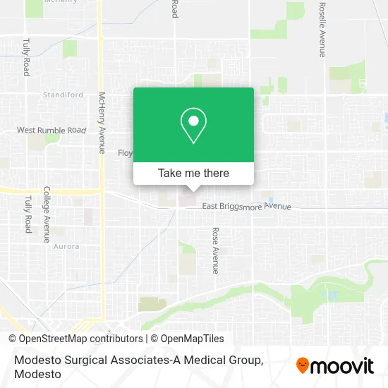Modesto Surgical Associates-A Medical Group map
