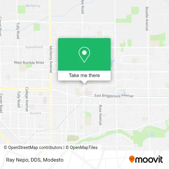 Ray Nepo, DDS map