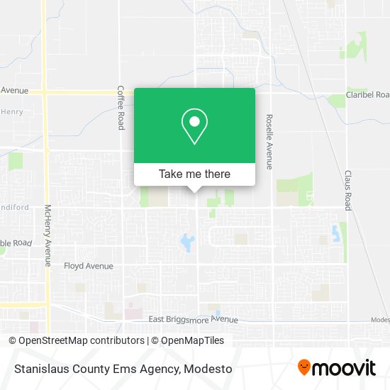 Stanislaus County Ems Agency map