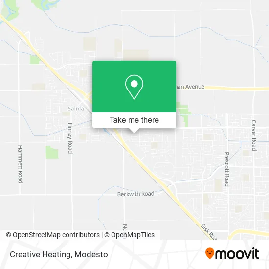 Mapa de Creative Heating