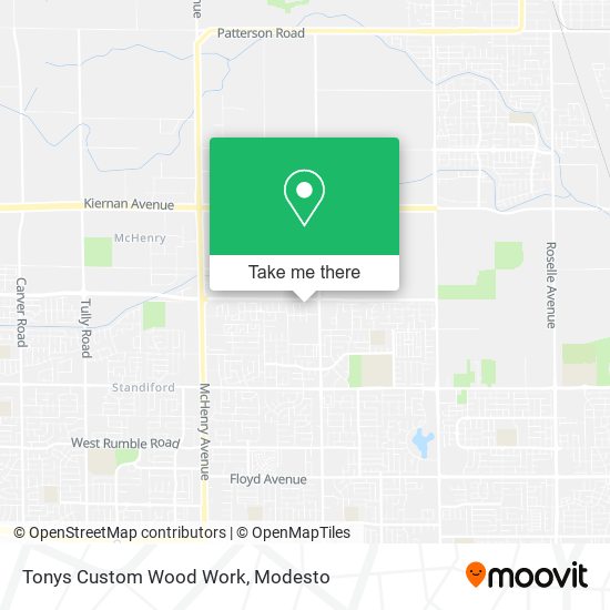 Tonys Custom Wood Work map