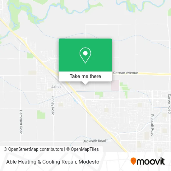 Able Heating & Cooling Repair map