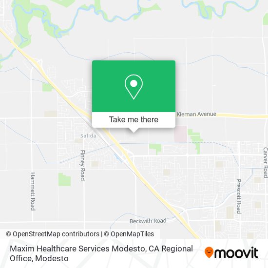 Mapa de Maxim Healthcare Services Modesto, CA Regional Office