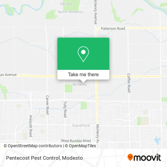 Pentecost Pest Control map