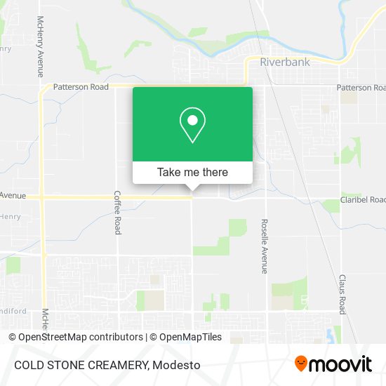 COLD STONE CREAMERY map