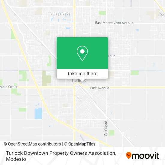 Turlock Downtown Property Owners Association map