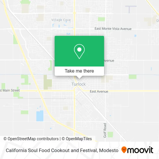 Mapa de California Soul Food Cookout and Festival