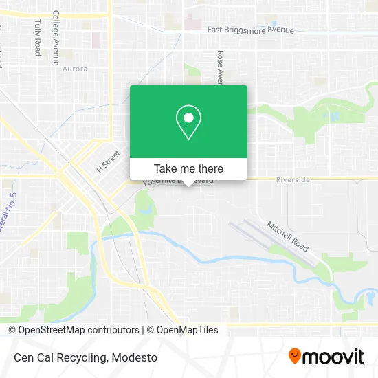 Cen Cal Recycling map