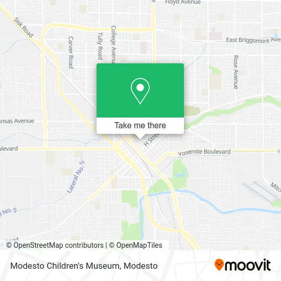 Modesto Children's Museum map