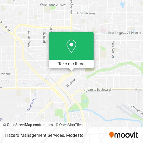 Hazard Management Services map