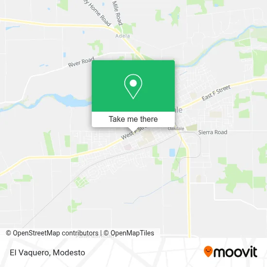 El Vaquero map