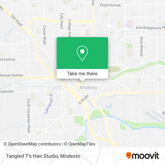 Tangled T's Hair Studio map