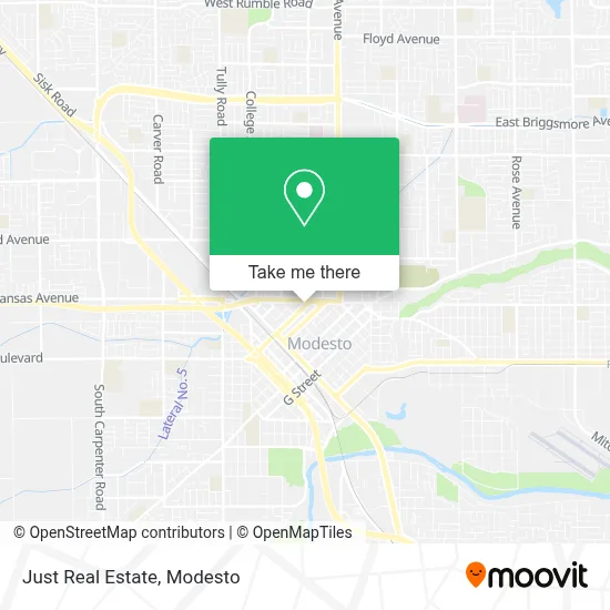 Just Real Estate map