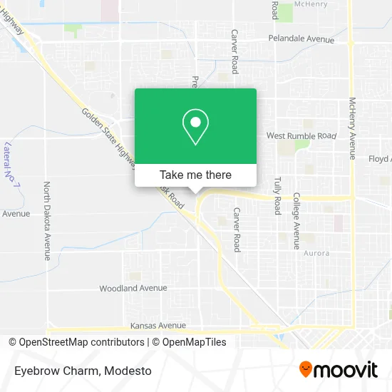 Eyebrow Charm map